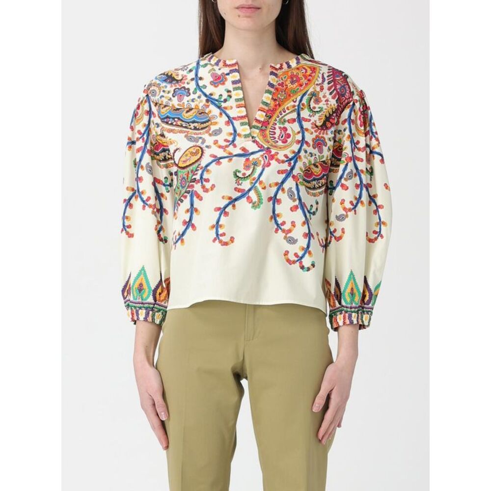 Etro Women Etro Cotton Blouse With Paisley Print
